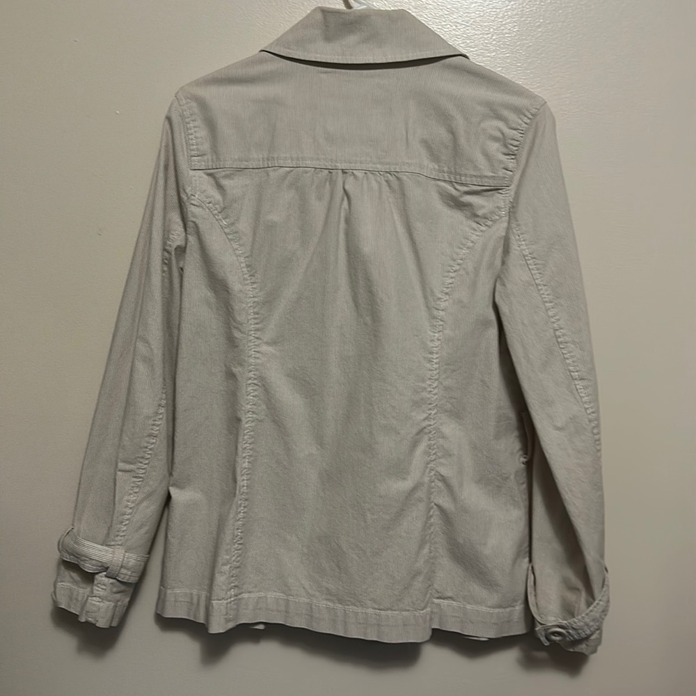 Sonoma Women Cream Jacket Size Medium - Picture 2 of 6